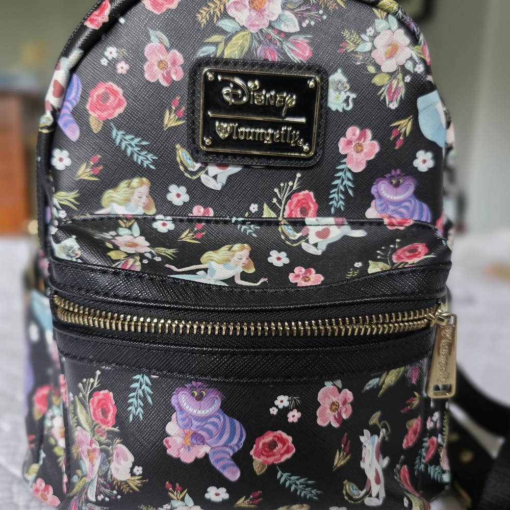 Original Loungefly Disney Black Floral Backpack